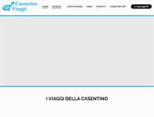 Tablet Screenshot of casentinoviaggi.it